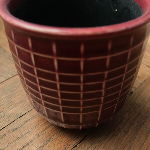 Ceramic cup - planter like new, tabletop decoration