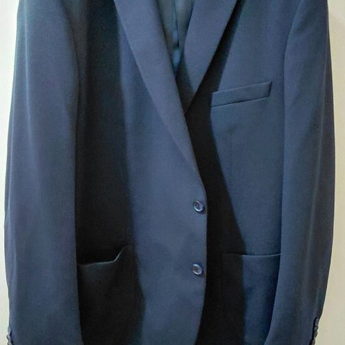 Monte Napoleone men's suit like new, dark blue, size 62, 2 button jacket