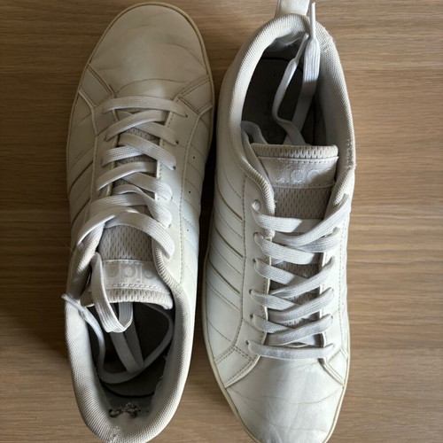 Adidas white sneakers used, size 44