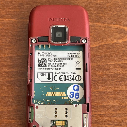 Nokia E65 phone used in excellent condition with original charger