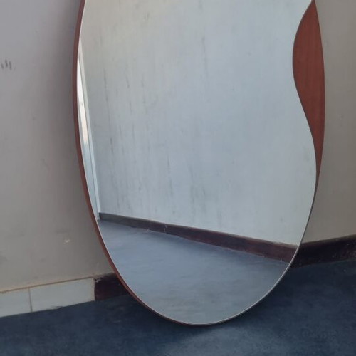 Entry mirror used, cherry wood, 1×0.60 m
