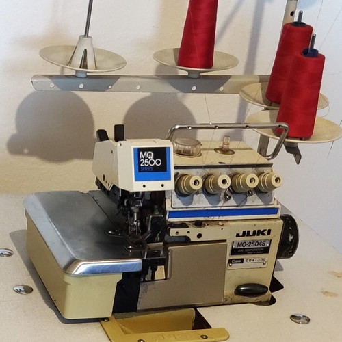 Juki MO2504S four-thread overlock sewing machine used