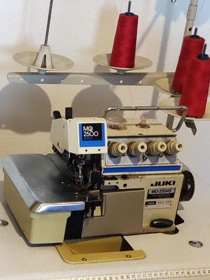 Juki MO2504S four-thread overlock sewing machine used