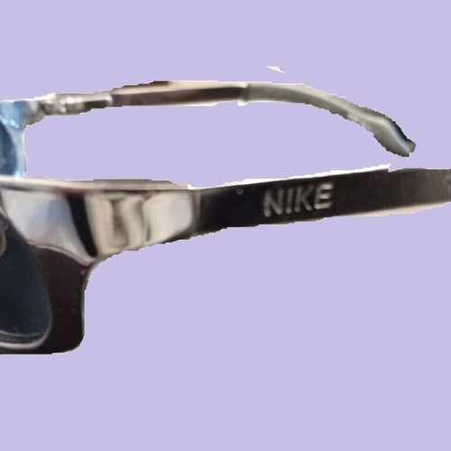 Nike sunglasses used with scratches on lenses and frame, men's black