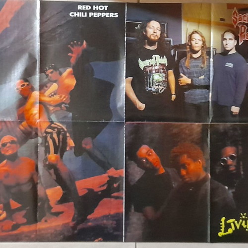 Αφίσα Metal Hammer μεταχειρισμένη με Red Hot Chili Peppers, Sacred Reich, Living Colour