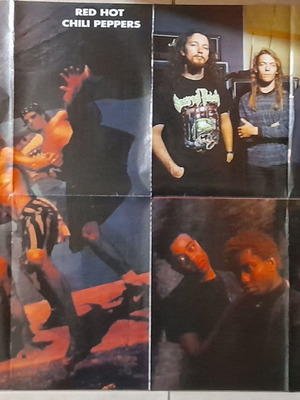 Αφίσα Metal Hammer μεταχειρισμένη με Red Hot Chili Peppers, Sacred Reich, Living Colour