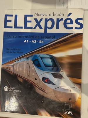 Spanish learning book used, level A1-B1