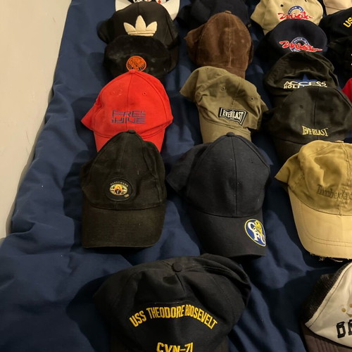 Jockey hats used, athletic casual beach style with adjustable strap
