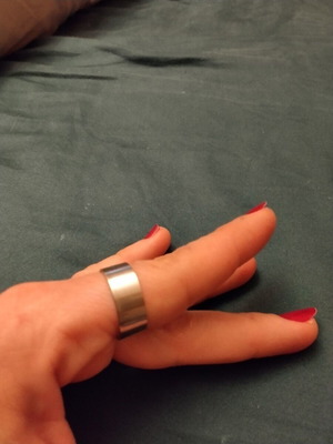 Βέρα ατσάλινη αφόρετη διαμέτρου 2cm ασημί