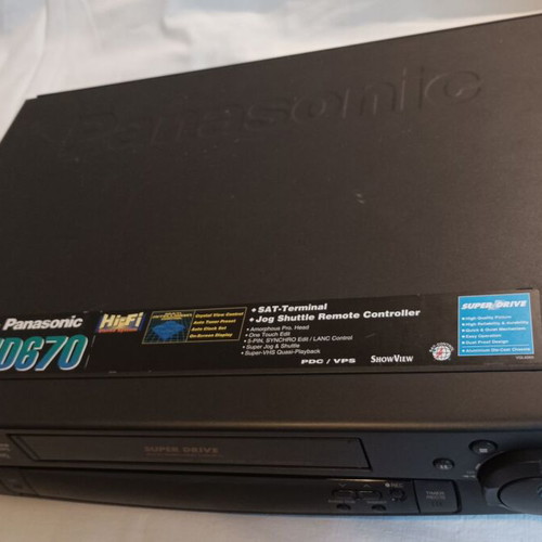 Panasonic NV-HD670EG Hi-Fi Stereo VCR 6-Head VHS S-VHS