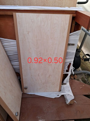 Wardrobe door like new, set of 8 pieces with drawer fronts