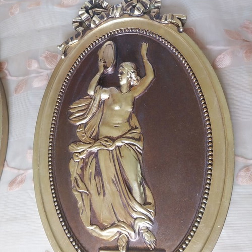 Embossed decorative panels like new, set of two