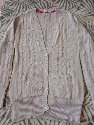 Energiers knitted cardigan beige, size 14 years for girl, like new