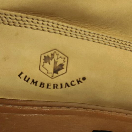Lumberjack boots used, beige brown, size 43
