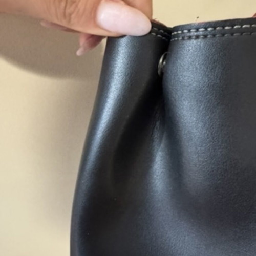FRNC handmade black shoulder bag used, large size
