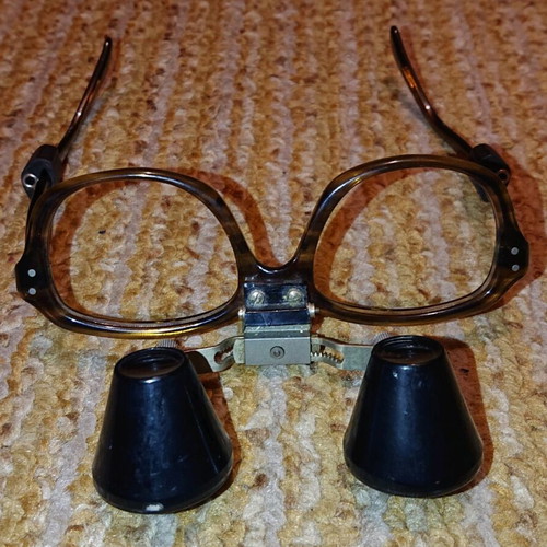 Vintage dental glasses used