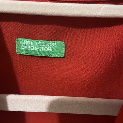 Benetton shirt red size M like new