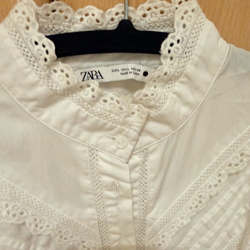 Zara white shirt like new, size L
