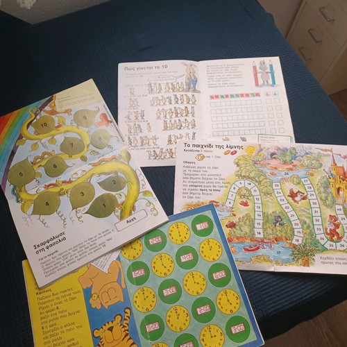 Preschool educational books used, set of 4 books