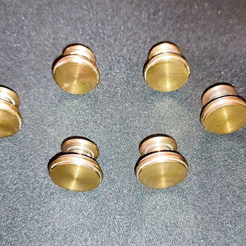 Vintage brass small furniture knob used
