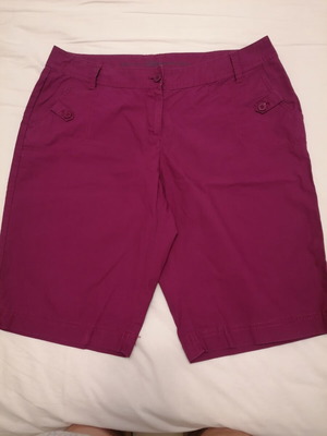 S.Oliver Chino Bermuda shorts new, magenta, size L