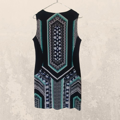 Raxevsky Dress Large with Geometric and Ethnic Patterns like New