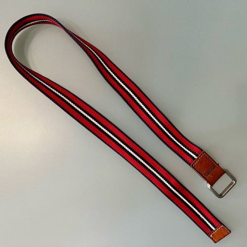 Tommy Hilfiger fabric belt like new, tricolor with leather details