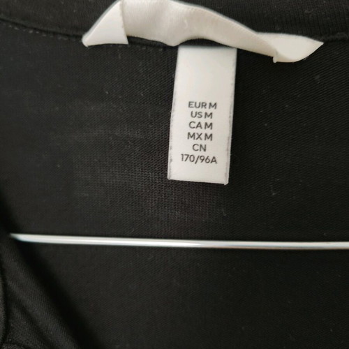 H&M Blouses with Collar Size M Like New, Black and White