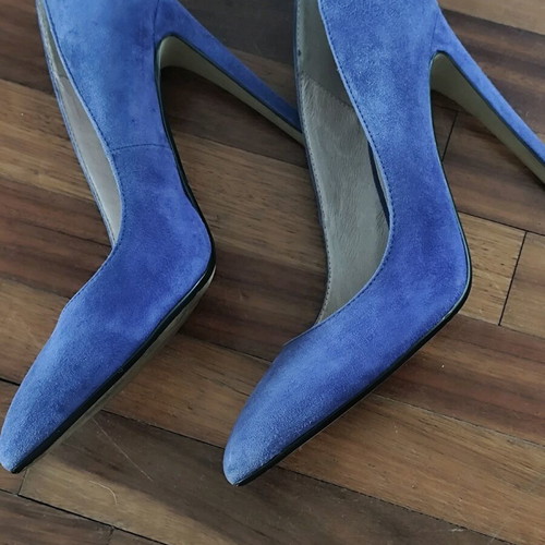 Office London pumps like new, blue, size 40