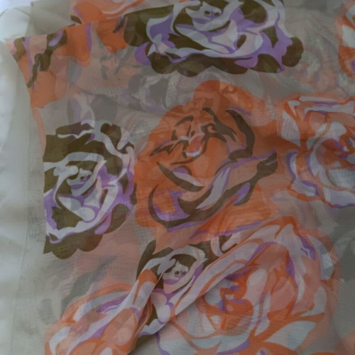 Small scarf/handkerchief used, multicolored orange