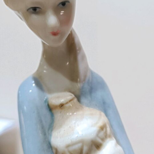 Porcelain figure of young woman like new, height 29 cm