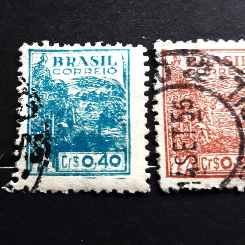 Brazil 1942 agriculture stamps new, set of 2