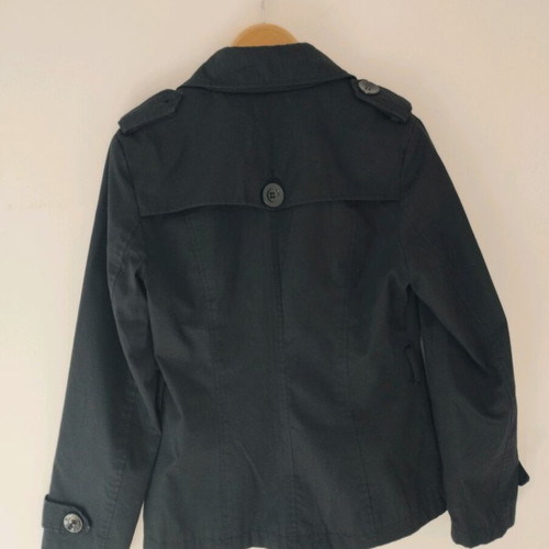 Cosmos trench coat like new, black and dark blue, size M