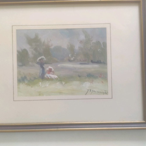 Painting Makris Pavlos used, oil painting 43x35 cm