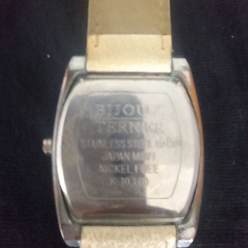 Bijoux Terner Quartz women's watch used, genuine leather, 35 mm