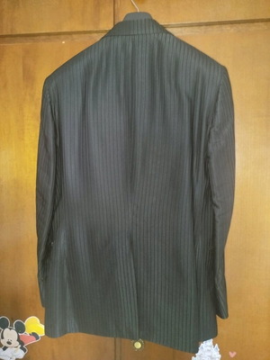 Suit new, size 46/36, black, with trousers