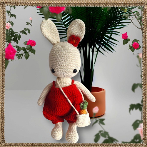 Handmade stuffed bunny toy new