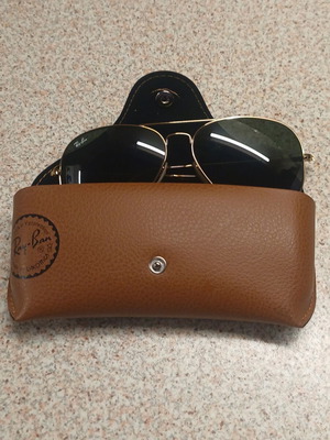 Ray Ban Aviator No.62 γυαλιά ηλίου σαν καινούργια, καφέ σκούρο φακό, χρυσό σκελετό