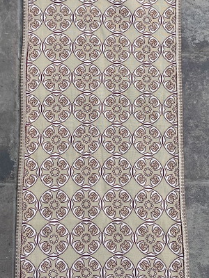 Χειροποίητο vintage σεμέν με σταυροβελονιά, 84 x 38 εκ.