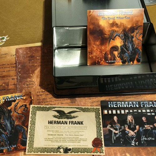 Herman Frank The Devil Rides Out limited edition metal box like new