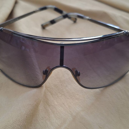3Guys men's sunglasses metal frame mask shape like new, black