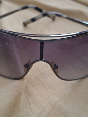 3Guys men's sunglasses metal frame mask shape like new, black
