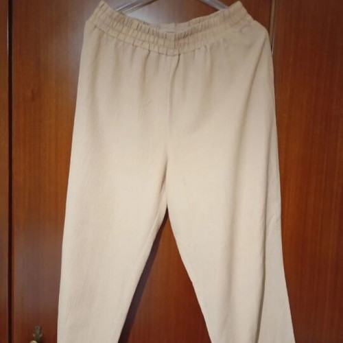 Pants and blouse set like new, beige