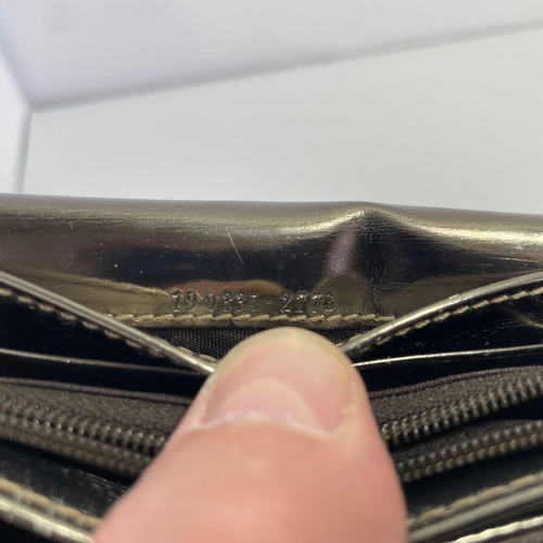 Gucci canvas wallet used, beige, 4 card slots, coin compartment