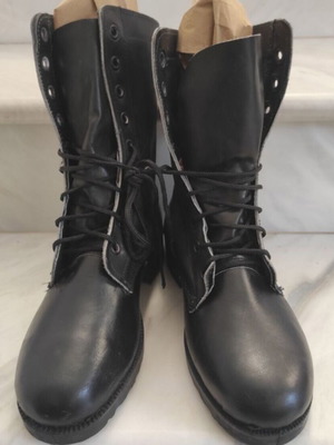 Military boots for Greek Army size 45, black leather