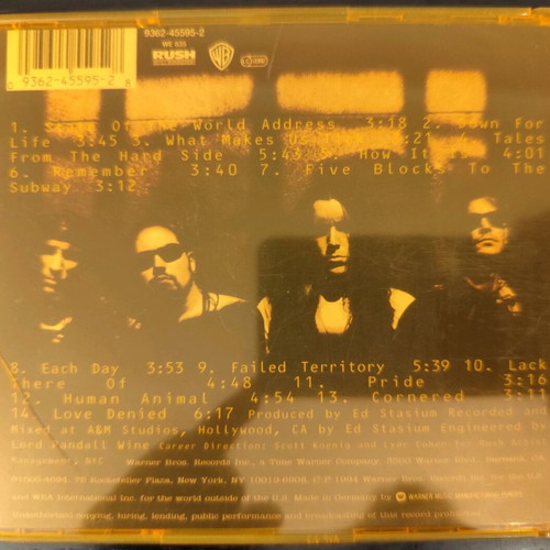 Biohazard State of the World Address CD used with cracked plastic and scratch