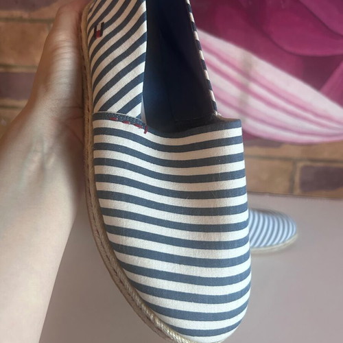 Tommy Hilfiger Nautical Stripe Espadrilles, size 38, with box