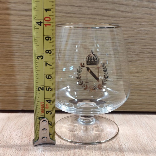 Napoleon Cognac set of two vintage promotional glasses like new