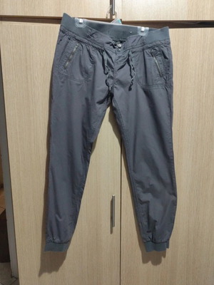 Women's fabric pants used, size L 40 12, gray