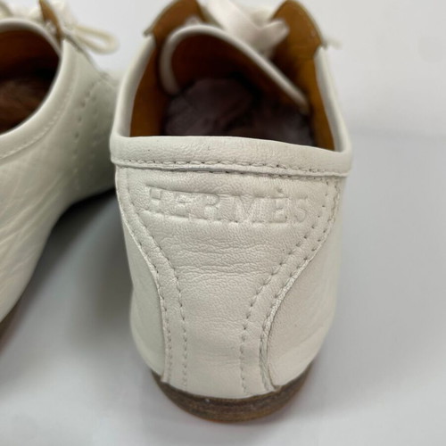 Hermes Perforated H Sneaker used, size 37.5, cream